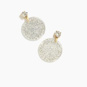 J.Crew Lucite Disc Drop Earrings
